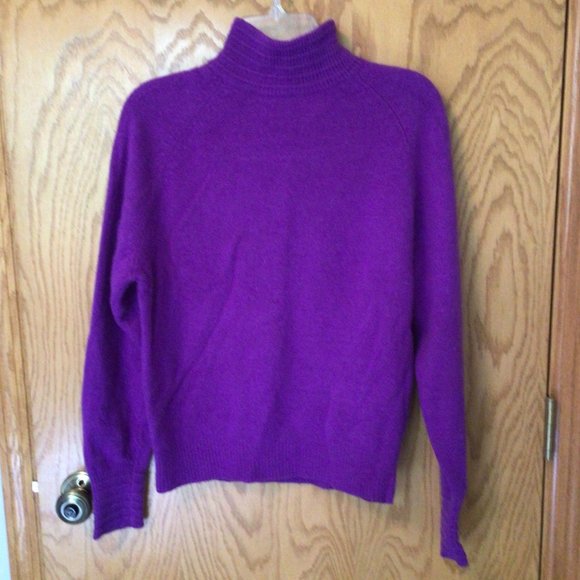 Knit Concepts Sweaters - Knit Concepts - Purple Mock Turtleneck Sweater